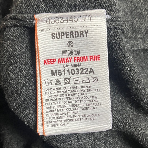 Superdry charcoal grey turtleneck sweater - Picture 13 of 14